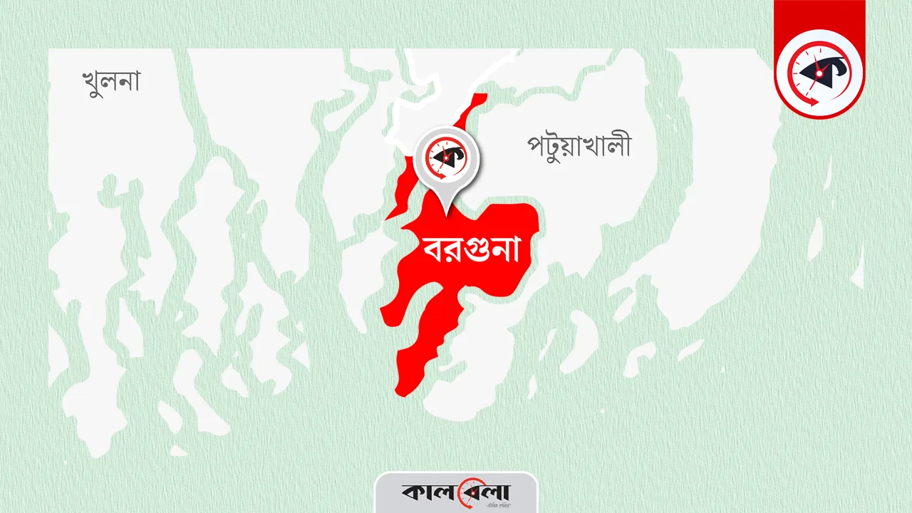 বরগুনা জেলা ম্যাপ। গ্রাফিক্স : কালবেলা