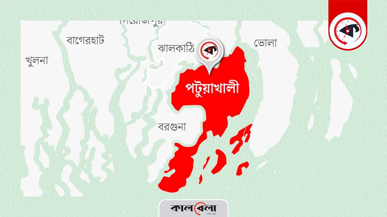 পটুয়াখালীর মানচিত্র। গ্রাফিক্স : কালবেলা