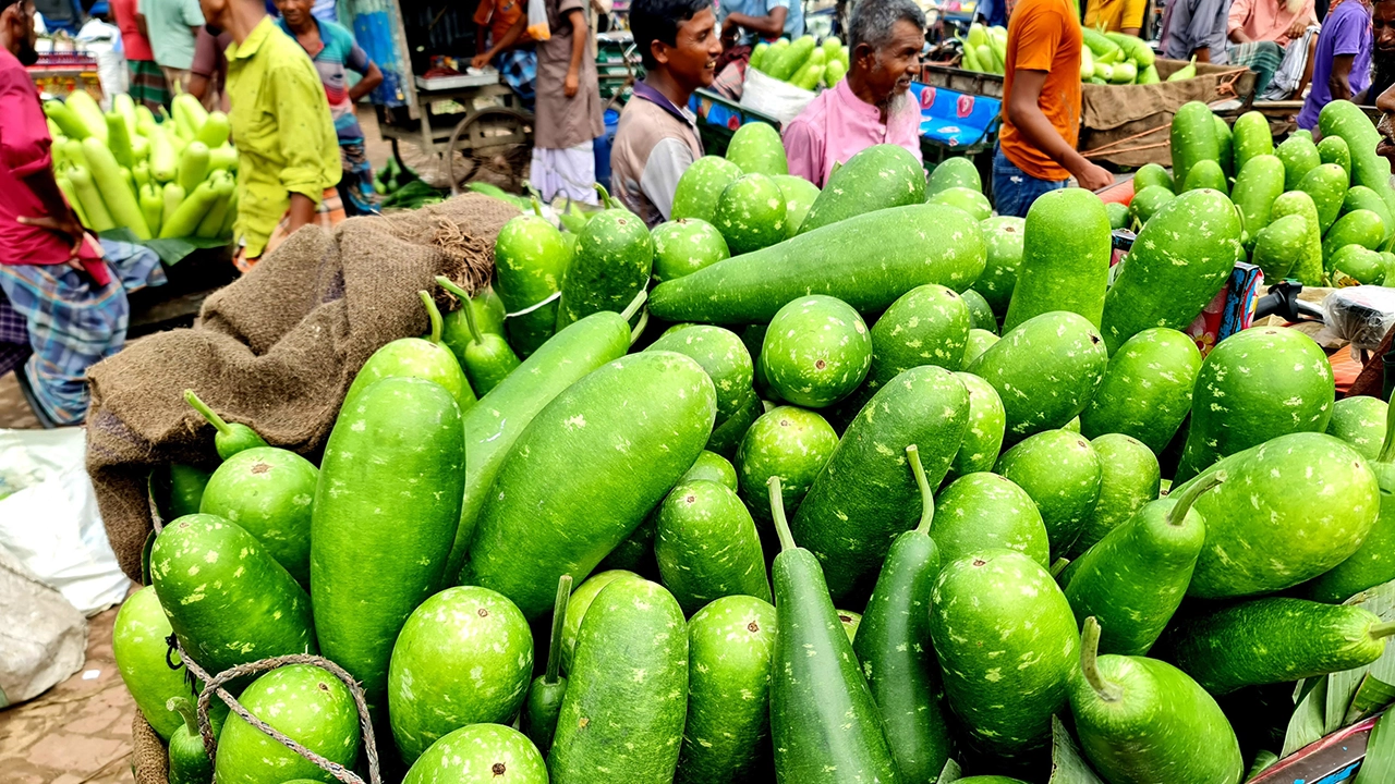 বগুড়ায় বাজারে উঠতে শুরু করেছে আগাম শীতের সবজি। ছবি : কালবেলা