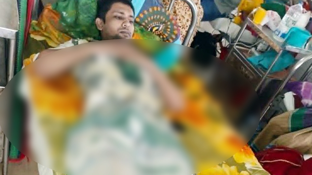 নির্যাতনের শিকার তোফাইরুল ইসলাম রাহাত। ছবি : কালবেলা