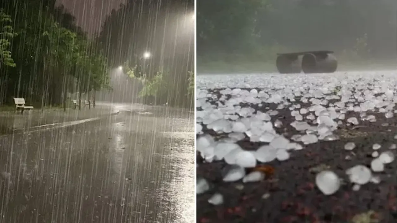 ঢাকায় মধ্যরাতে বজ্রসহ শিলাবৃষ্টি। ছবি : সংগৃহীত