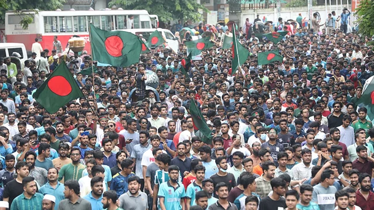 কোটা সংস্কার আন্দোলনের প্রথম দিকের বিক্ষোভ। ছবি : সংগৃহীত