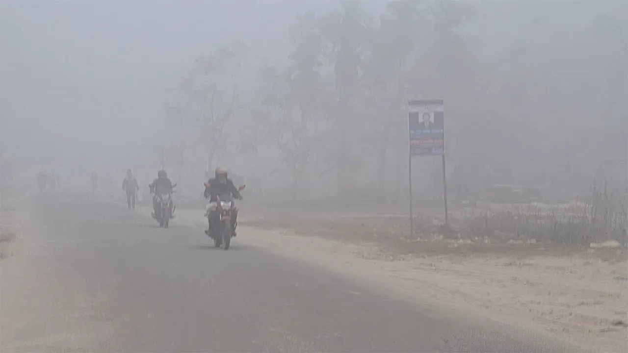 তেঁতুলিয়ার শীতের সকাল। ছবি : কালবেলা