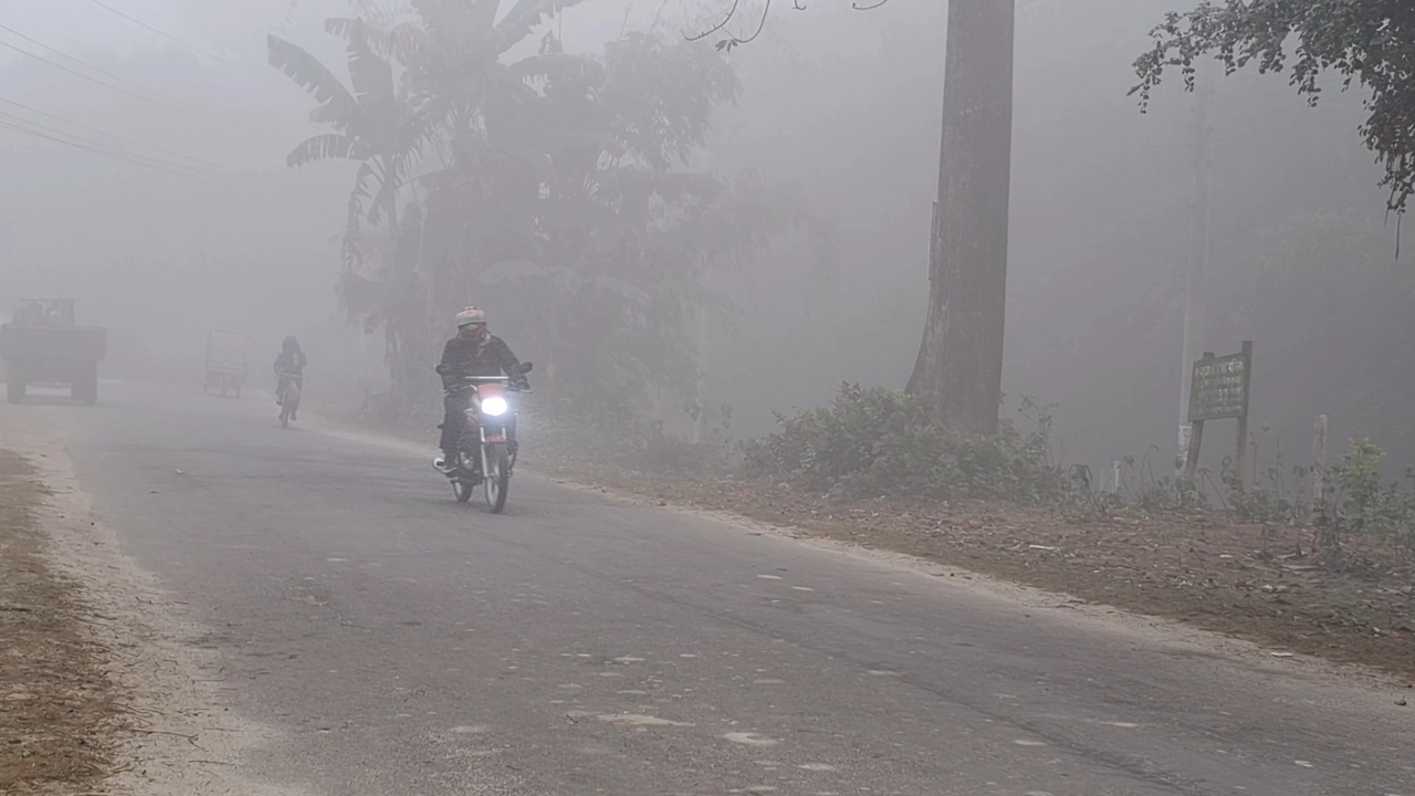 ঘন কুয়াশার চাদরে ঢাকা থাকছে চারপাশ। ছবি :সংগৃহীত