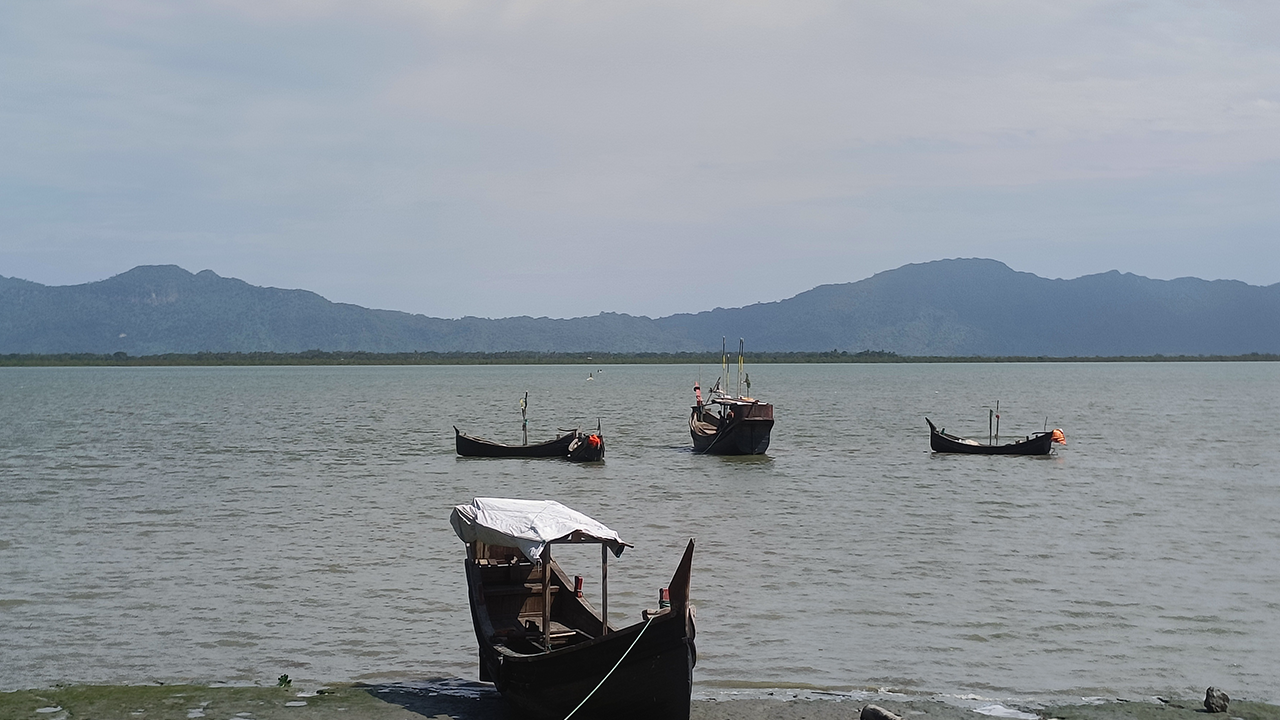 নাফ নদ। ছবি : কালবেলা