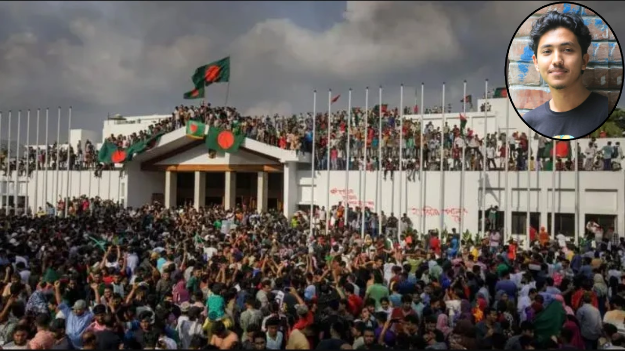 শেখ হাসিনার পতনের পর প্রধানমন্ত্রীর কার্যালয় গণভবন ছাত্র-জনতার দখলে। ছবি : সংগৃহীত