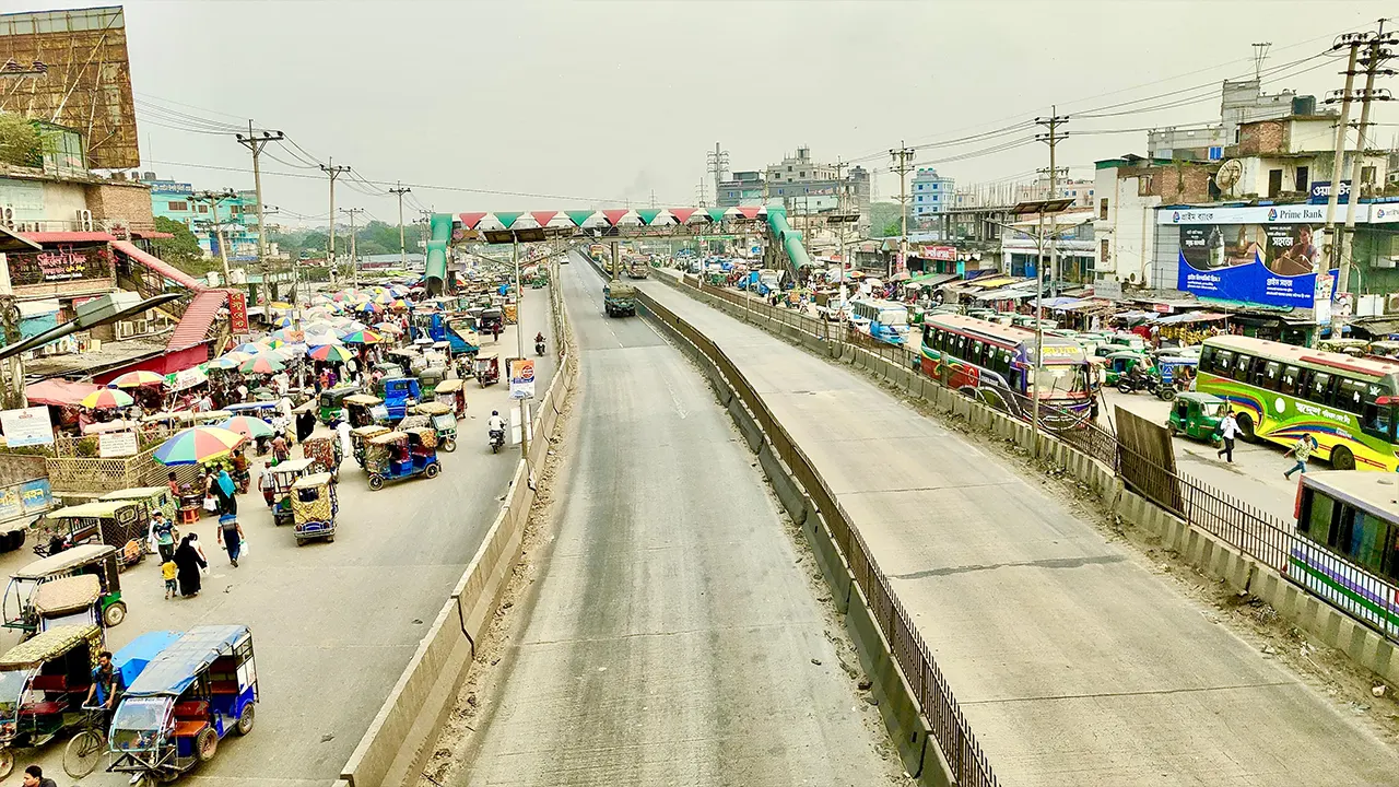 ঢাকা-চট্টগ্রাম মহাসড়ক। ছবি : কালবেলা